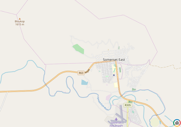 Map location of Somerset East